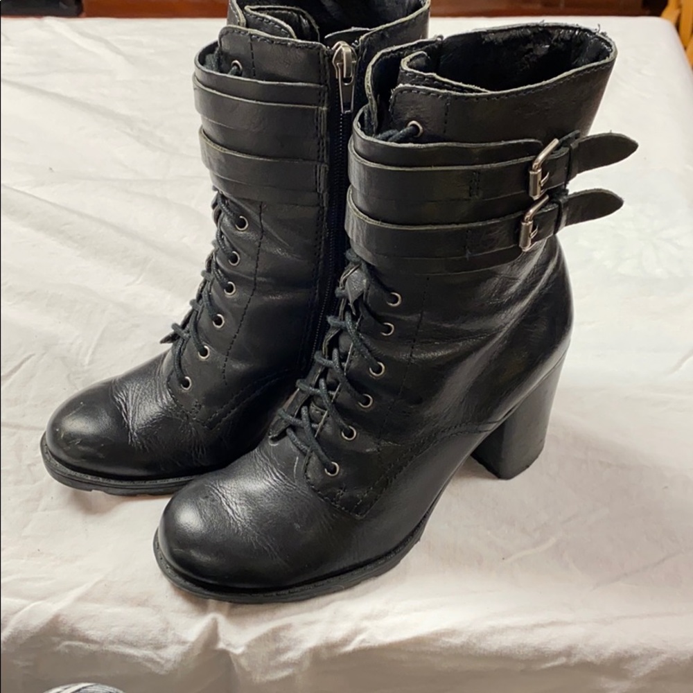 Marc Fisher Black Leather Boots